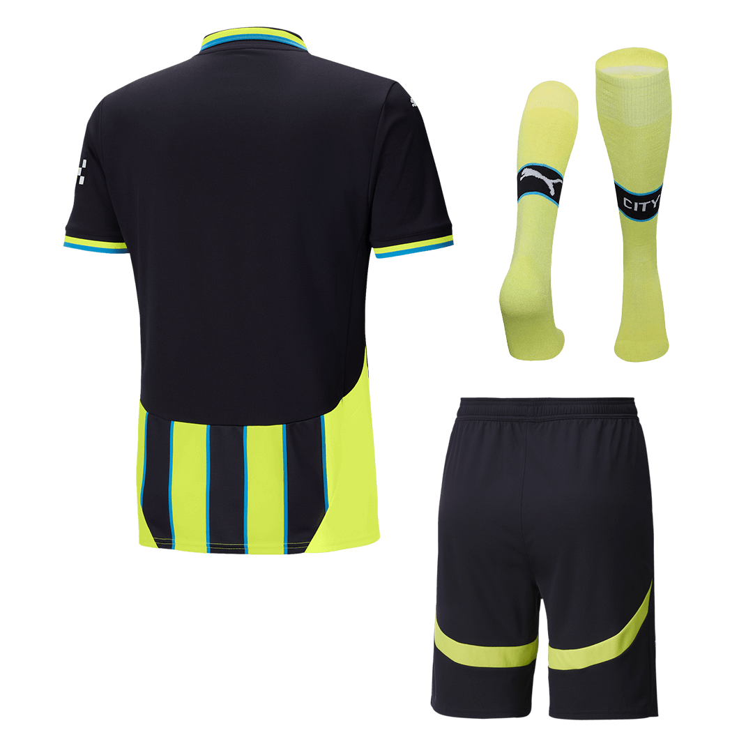 Manchester City Away Custom Full Soccer Kit - Image 2