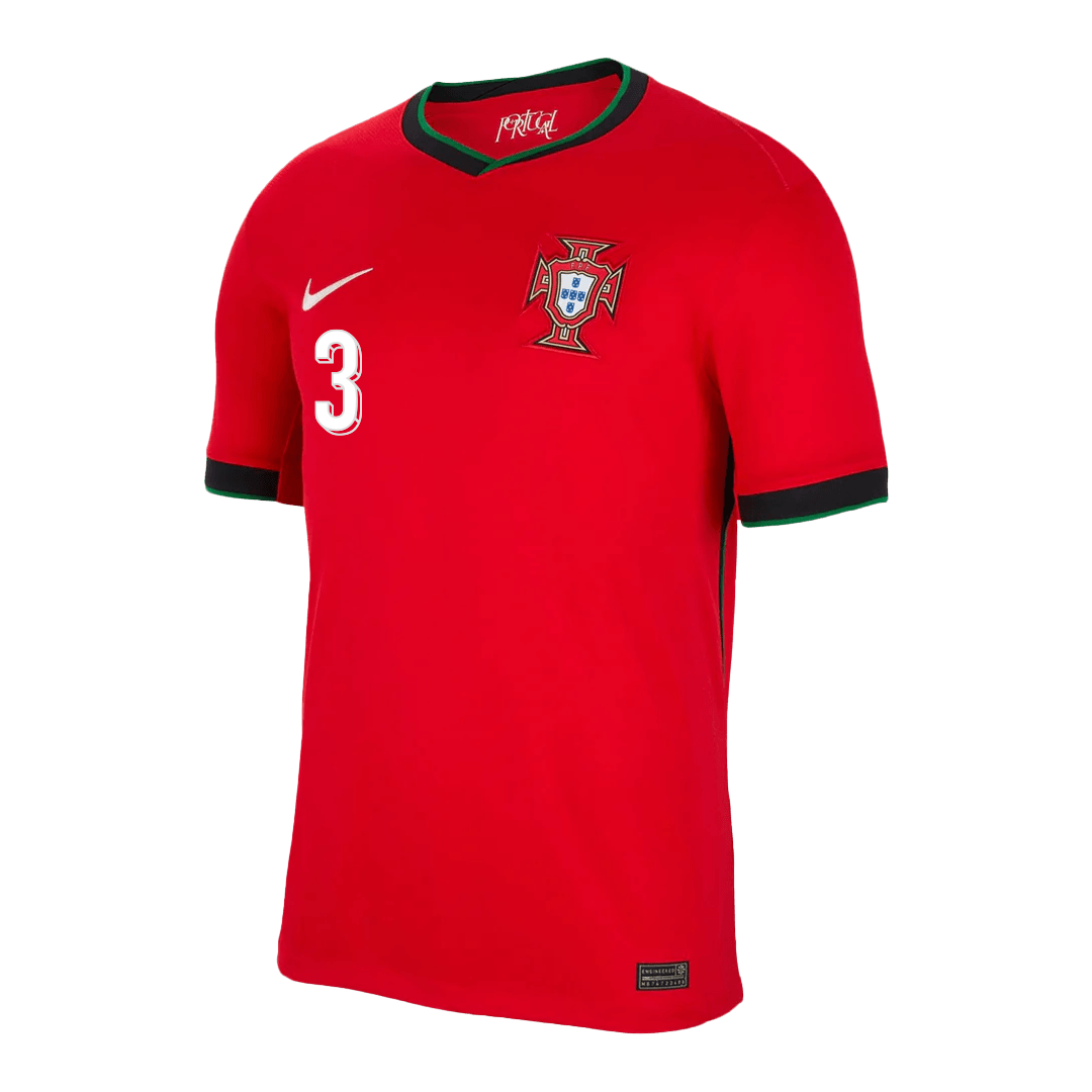 PEPE #3 Portugal Home Soccer Jersey Euro - Image 2