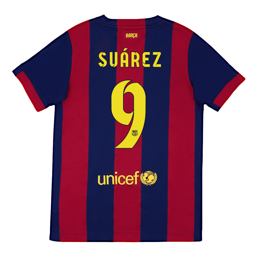SUÁREZ #9 Barcelona Retro Jersey Home Soccer Shirt 2014/15