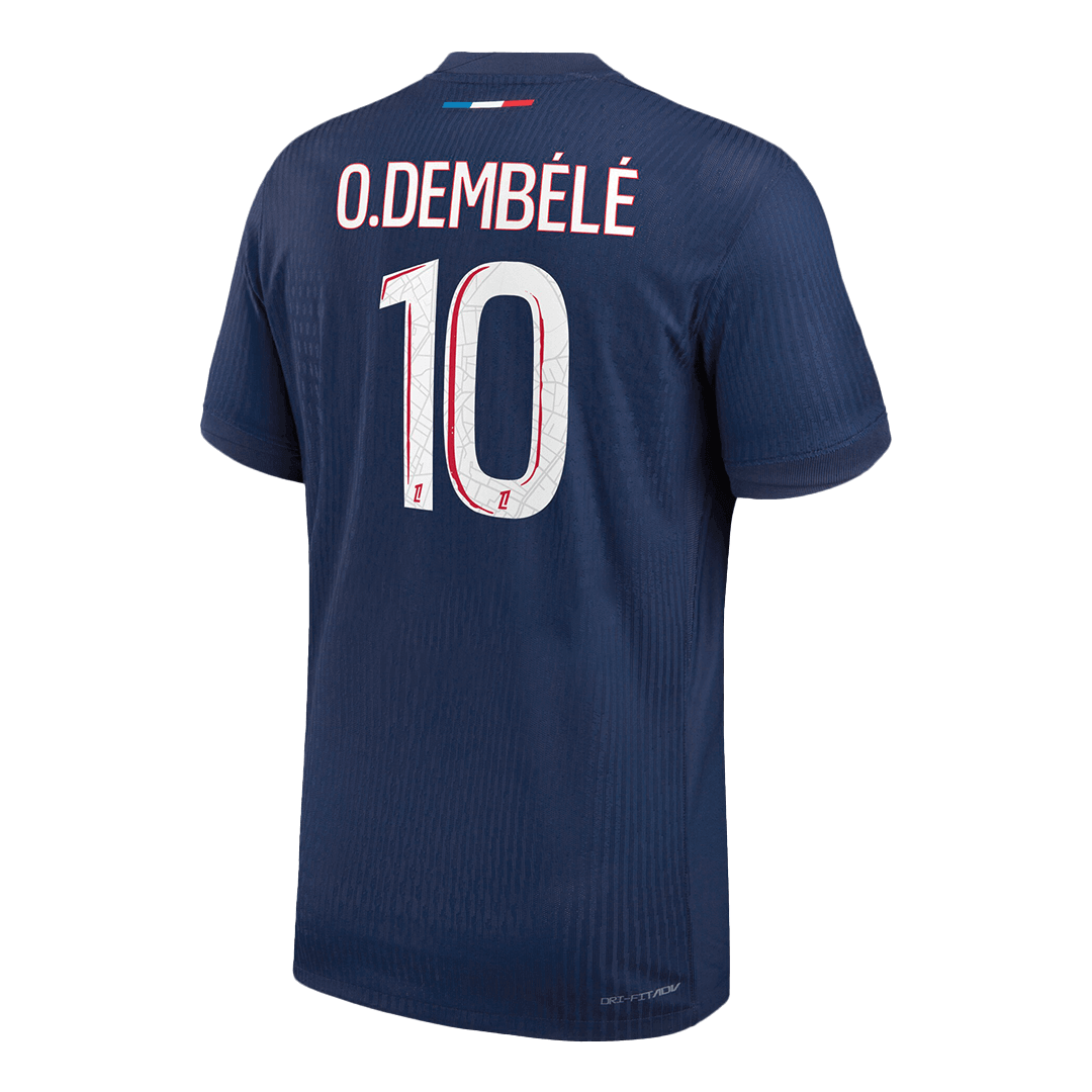 PSG O.DEMBÉLÉ #10 Custom Player Version Home Soccer Jersey - Image 3