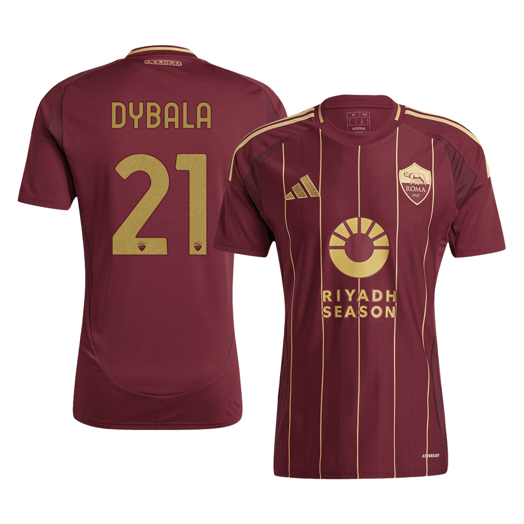 DYBALA #21 Roma Soccer Jersey Home Custom Shirt