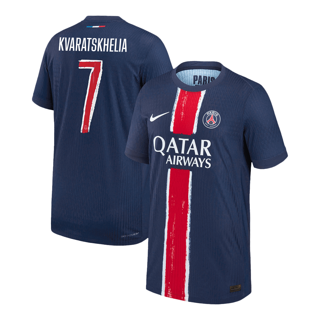 PSG KVARATSKHELIA #7 Custom Player Version Home Soccer Jersey - UCL