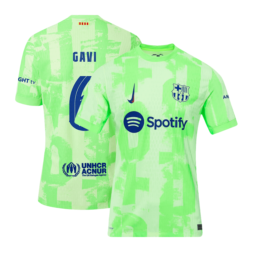 Barcelona GAVI #6 Third Away Custom Player Version Soccer Jersey - UCL