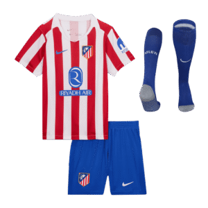 Kids Atletico Madrid Custom Home Full Soccer Kits2025/26
