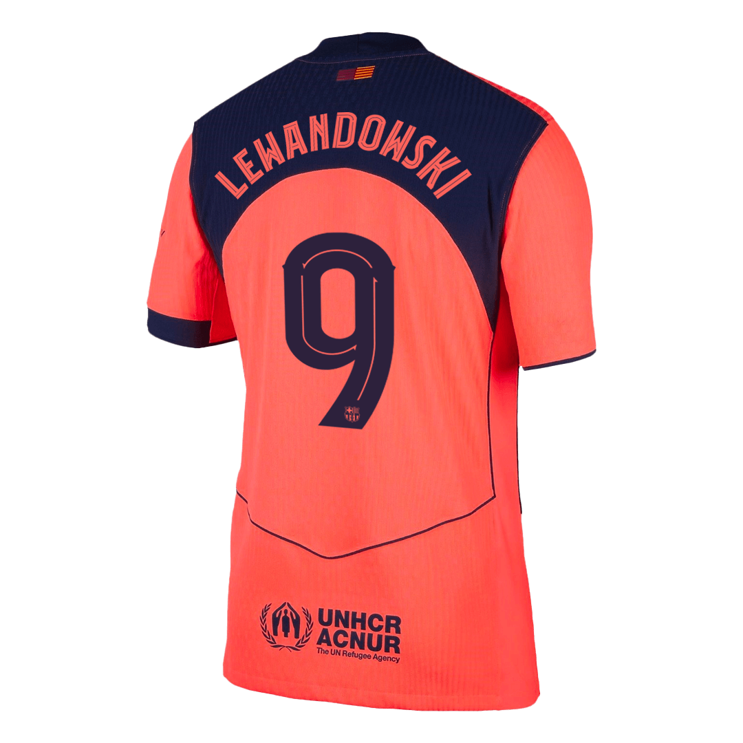 Barcelona LEWANDOWSKI #9 Third Away Custom Player Version Soccer Jersey 2025/26 - UCL - Image 3