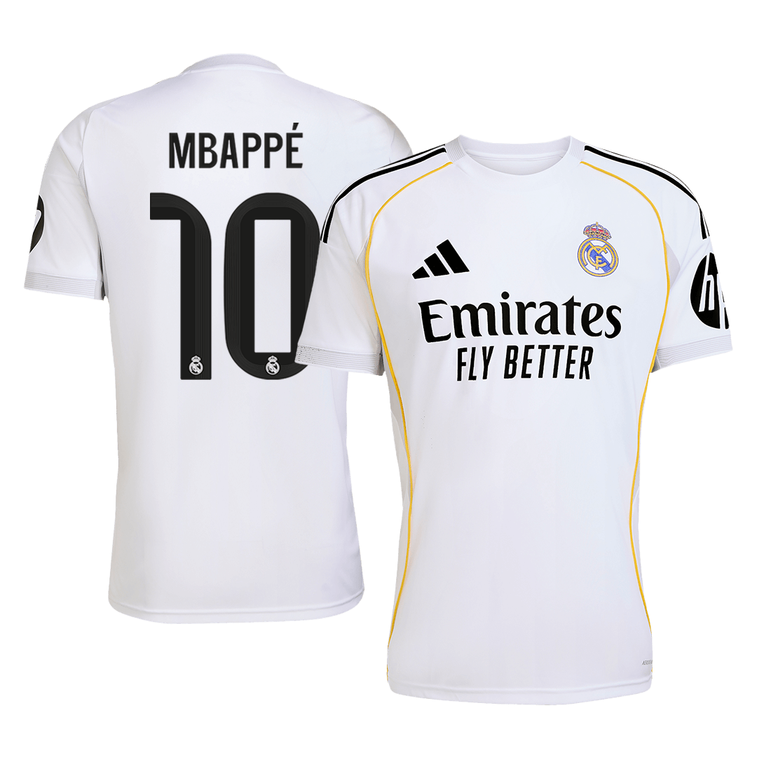MBAPPÉ #10 Real Madrid Soccer Jersey Home Custom Shirt 2025/26