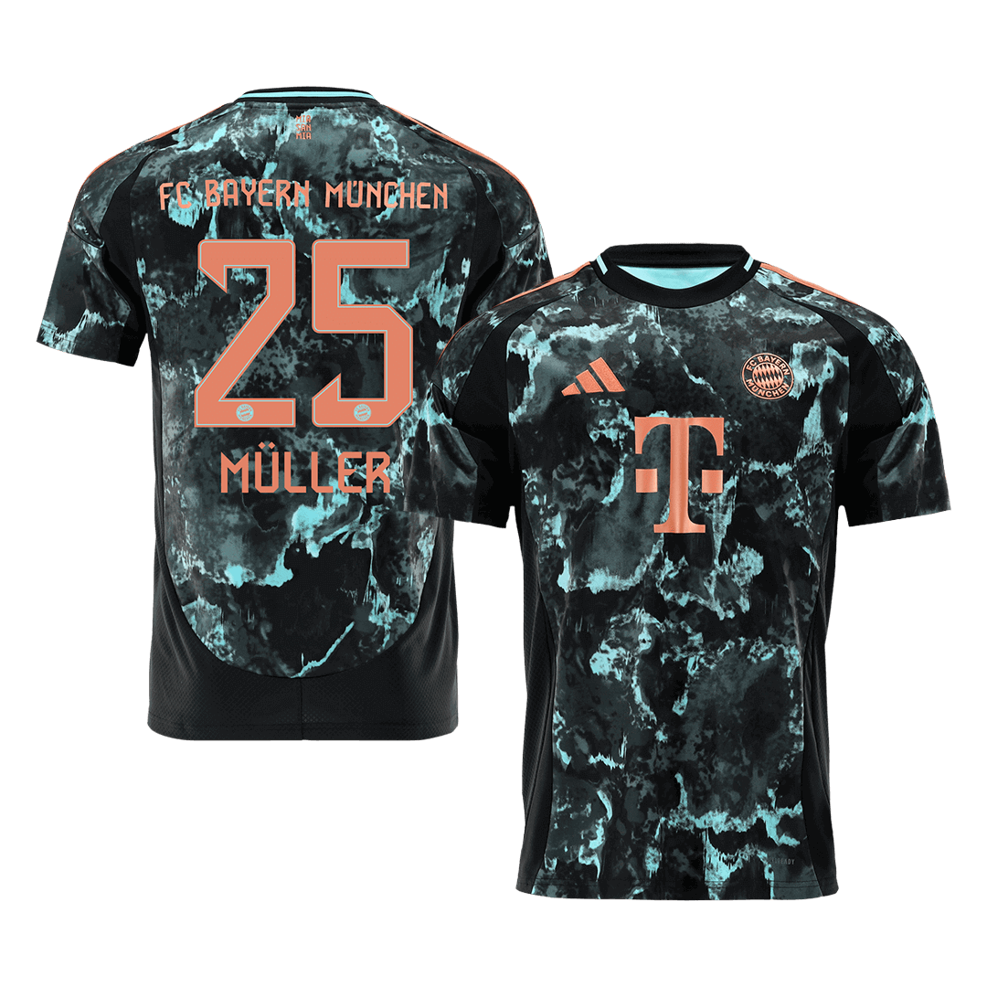 MÜLLER #25 Bayern Munich Soccer Jersey Away Custom Shirt