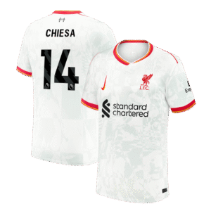 CHIESA #14 Liverpool Soccer Jersey Third Away Custom Shirt