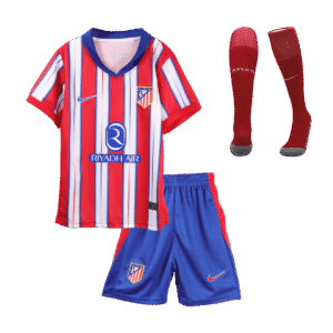 Kids Atletico Madrid Custom Home Full Soccer Kits2024/25