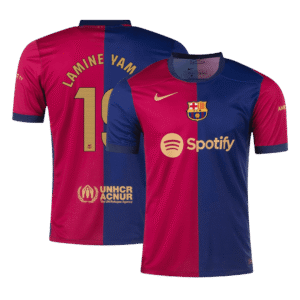 LAMINE YAMAL #19 Barcelona Soccer Jersey Home Custom Shirt