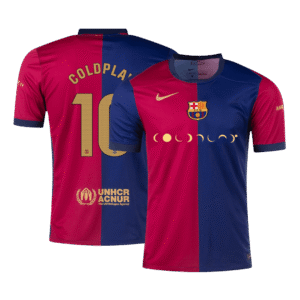 Barcelona Jersey Custom COLDPLAY #10 Soccer Jersey Home