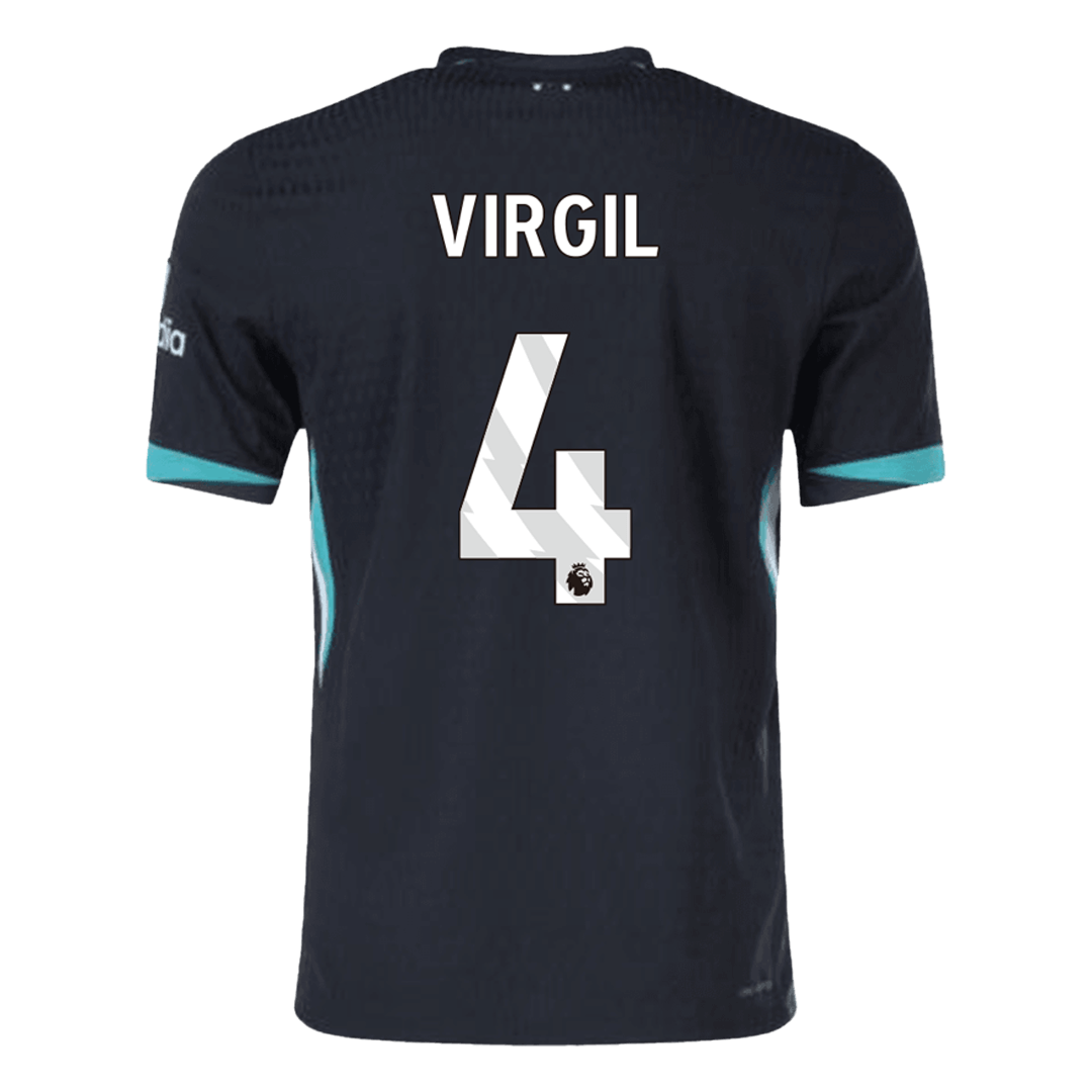 Liverpool VIRGIL #4 Custom Player Version Away Soccer Jersey - Image 3