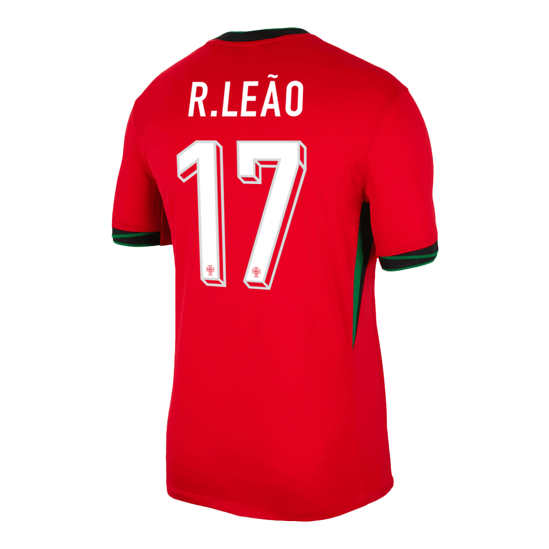 Portugal Jersey Custom R.LEÃO #17 Soccer Jersey Home - Image 3