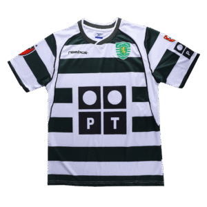 Sporting CP Jersey Custom Home Soccer Jersey 2001