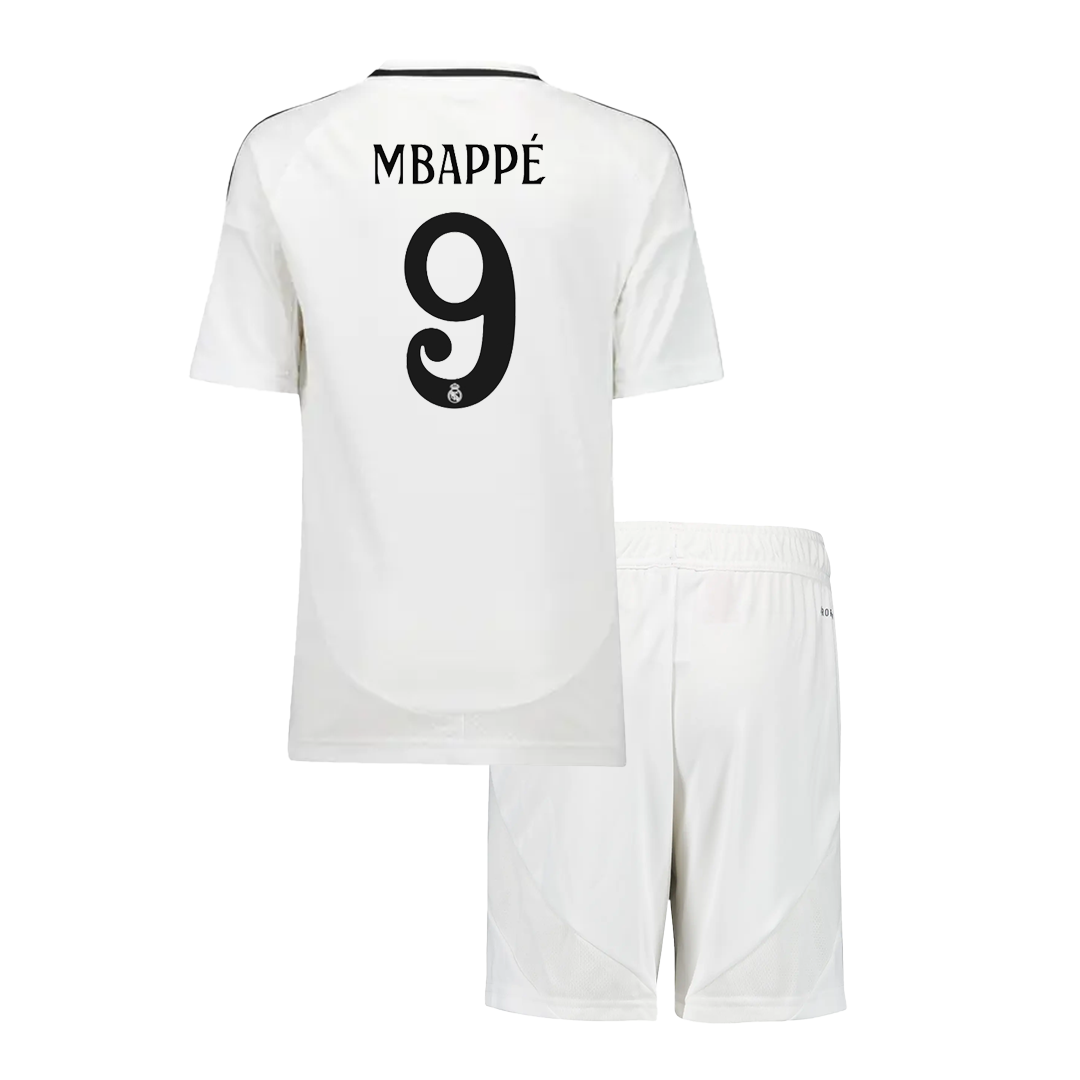 Kids Real Madrid MBAPPÉ #9 Custom Home Soccer Kits