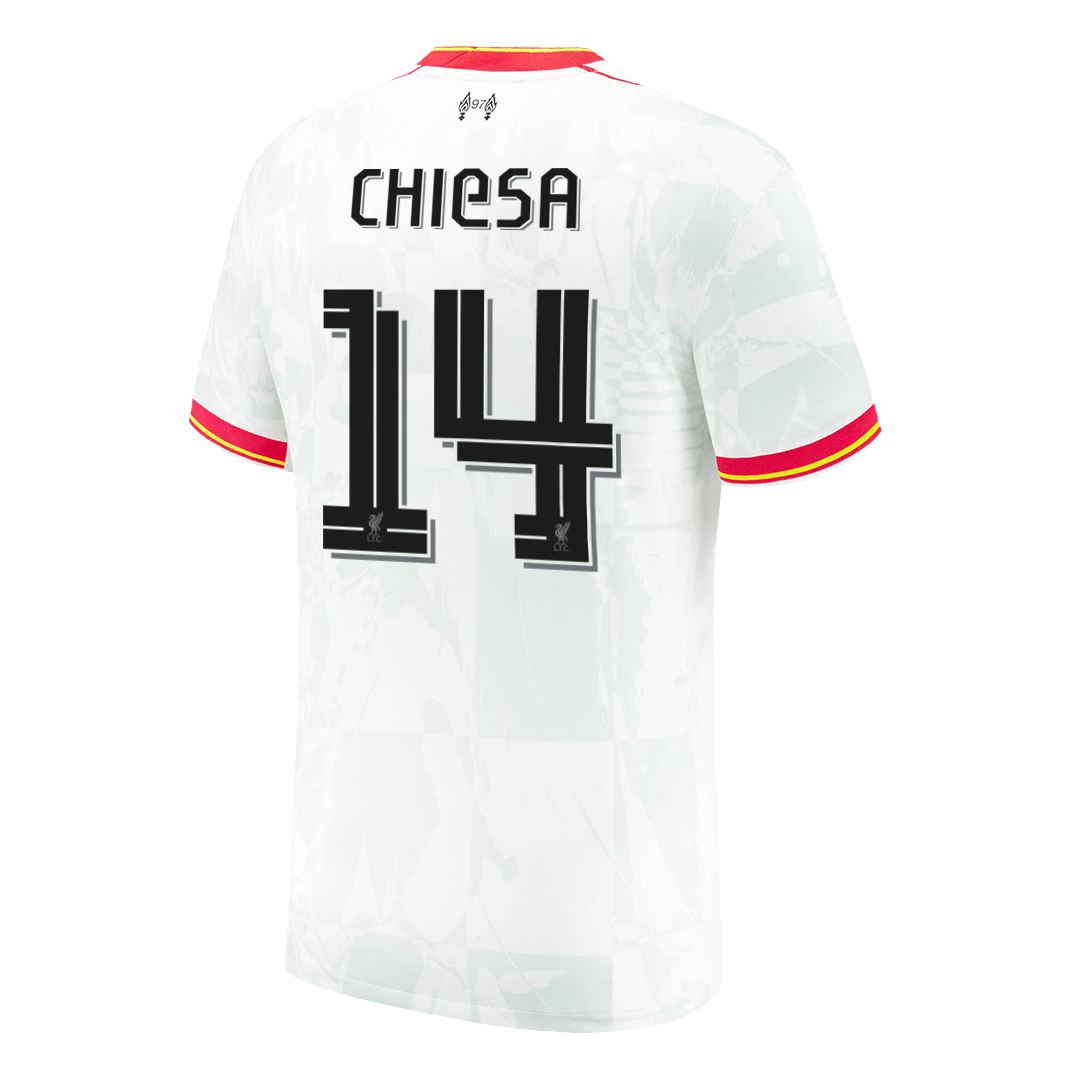 Liverpool CHIESA #14 Soccer Jersey Third Away Custom Shirt - UCL - Image 3