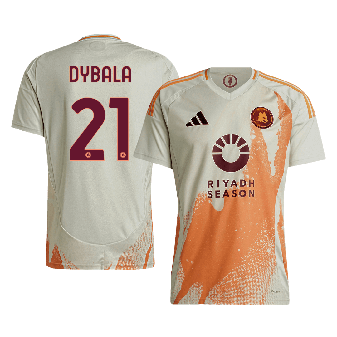 DYBALA #21 Roma Soccer Jersey Away Custom Shirt