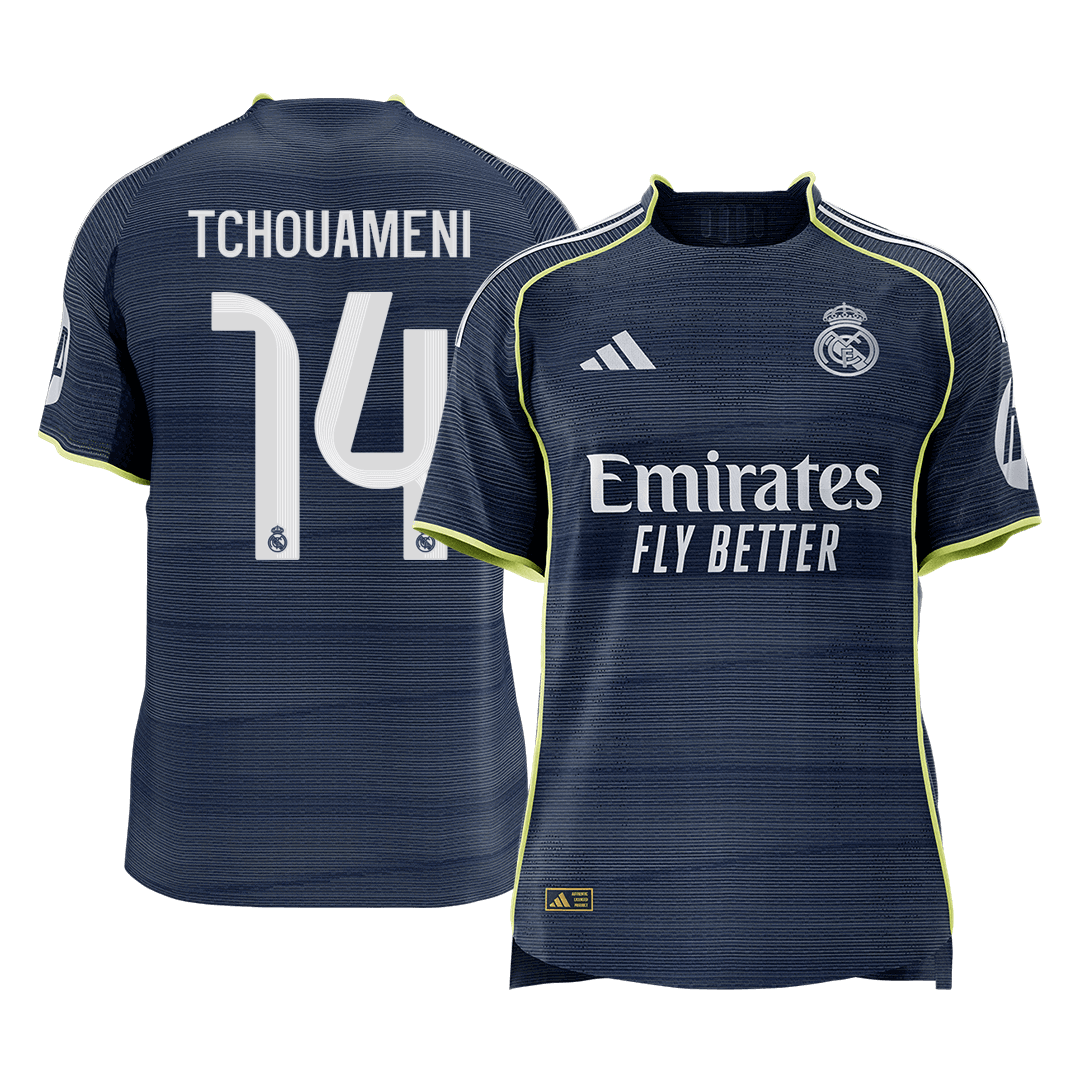 Real Madrid TCHOUAMENI #14 Away Custom Player Version Soccer Jersey 2025/26