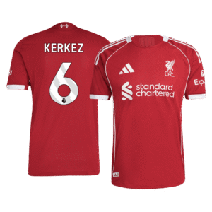 Liverpool KERKEZ #6 Custom Player Version Home Soccer Jersey 2025/26