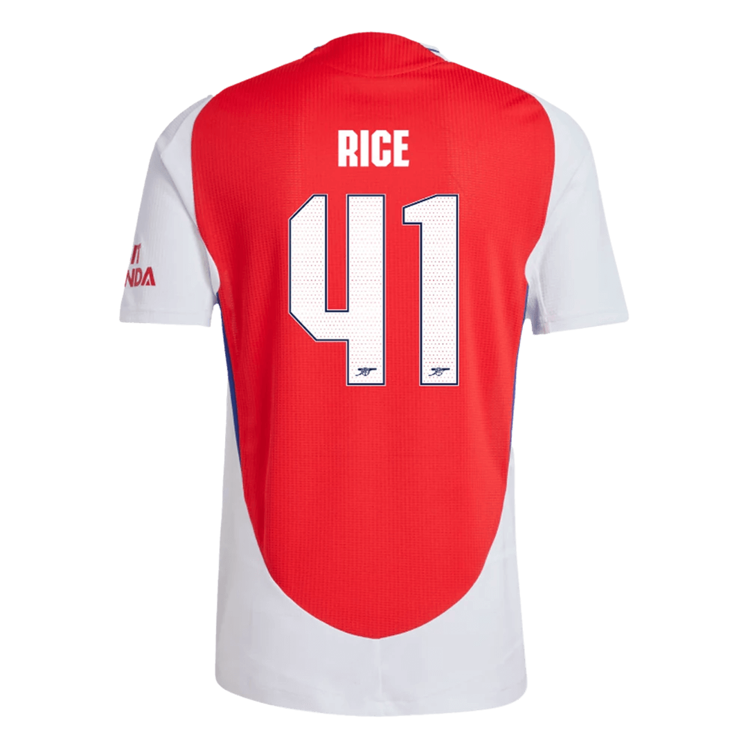Arsenal RICE #41 Home Custom Player Version Soccer Jersey - UCL - Image 3