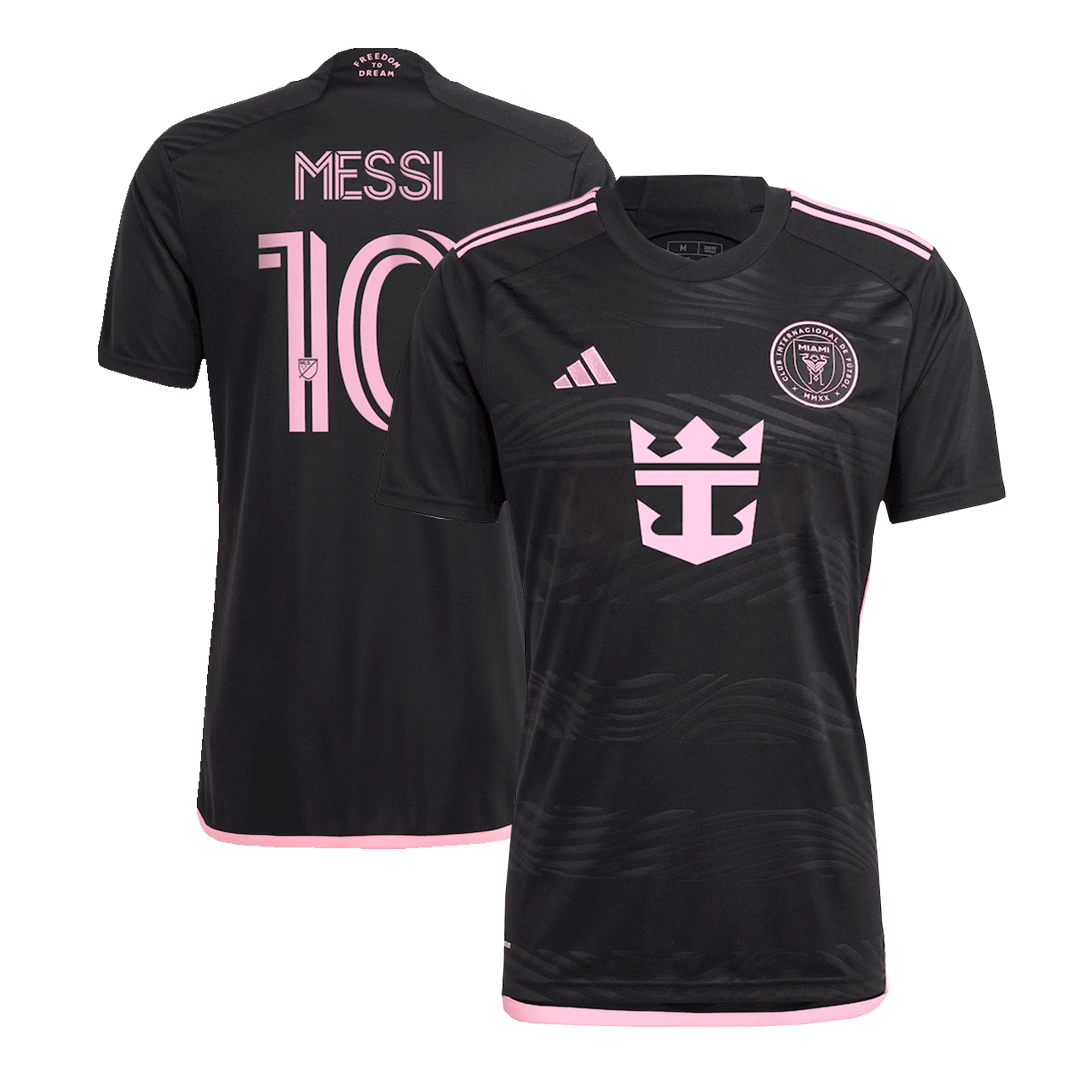 2 Pack MESSI #10 Inter Miami Soccer Jerseys (Black+Pink) - Image 2