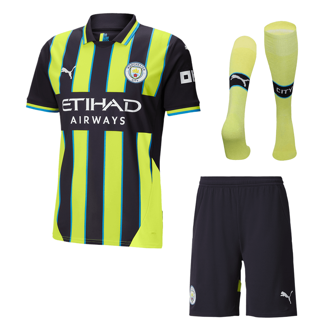 Manchester City Away Custom Full Soccer Kit