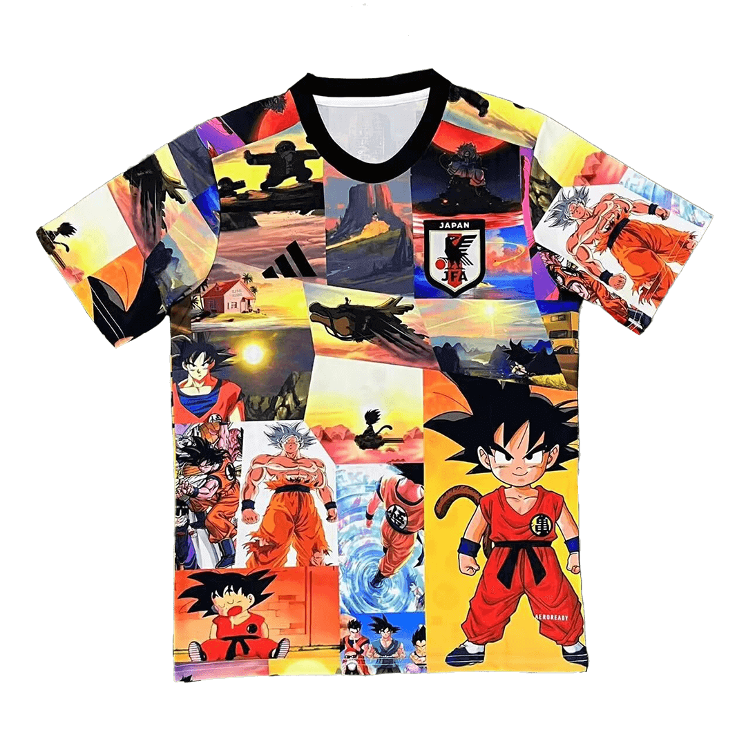 Japan X Dragon Ball Soccer Jersey Shirt