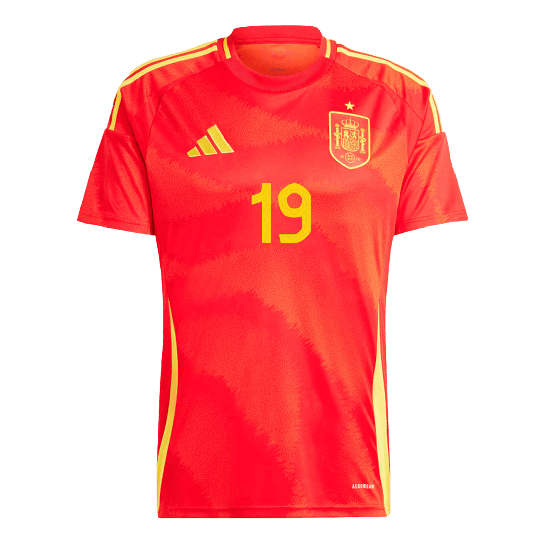 Spain Jersey Custom LAMINE YAMAL #19 Soccer Jersey Home - Image 2
