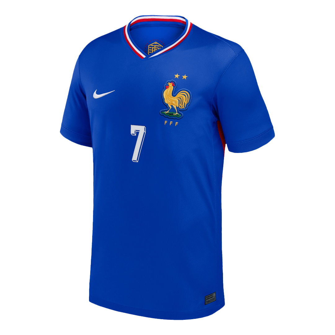 GRIEZMANN #7 France Soccer Jersey Home Custom Shirt - Image 2