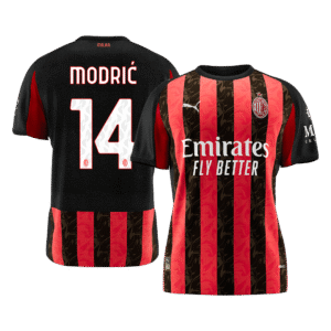 AC Milan Jersey Custom MODRIĆ #14 Soccer Jersey Home 2025/26