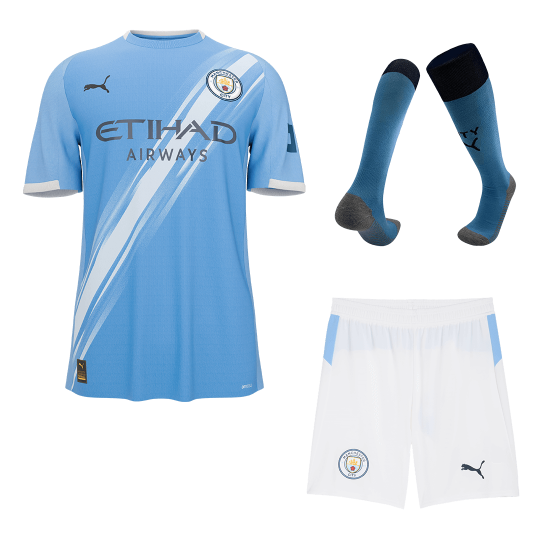 Manchester City Home Custom Full Soccer Kit 2025/26