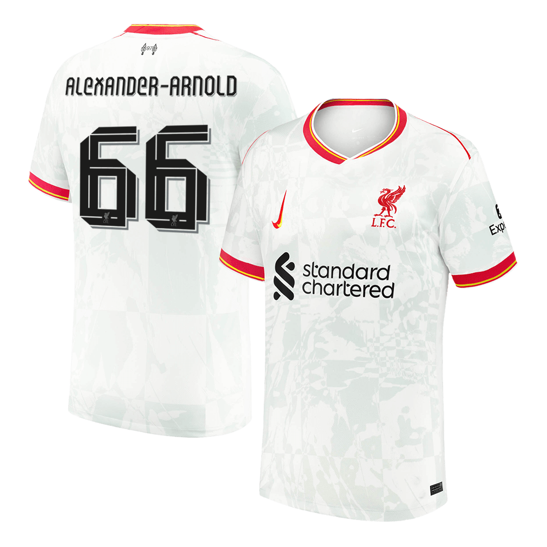 ALEXANDER-ARNOLD #66 Liverpool Soccer Jersey Third Away Custom Shirt -UCL