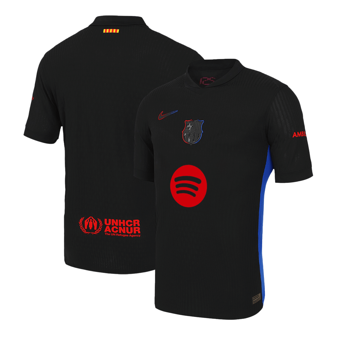 Barcelona Away Custom Player Version Soccer Jersey - Spotify Logo Without Text - Image 3
