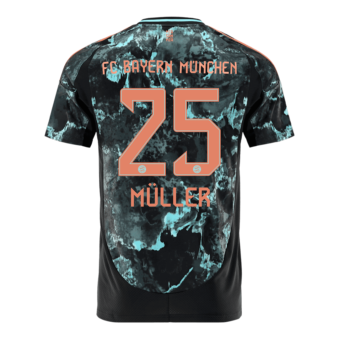 MÜLLER #25 Bayern Munich Soccer Jersey Away Custom Shirt - Image 3