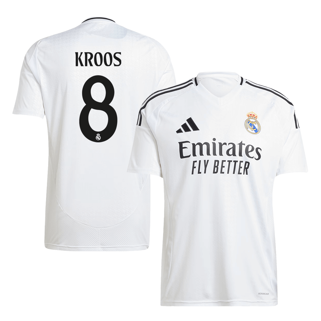 KROOS #8 Real Madrid Soccer Jersey Home Custom Shirt