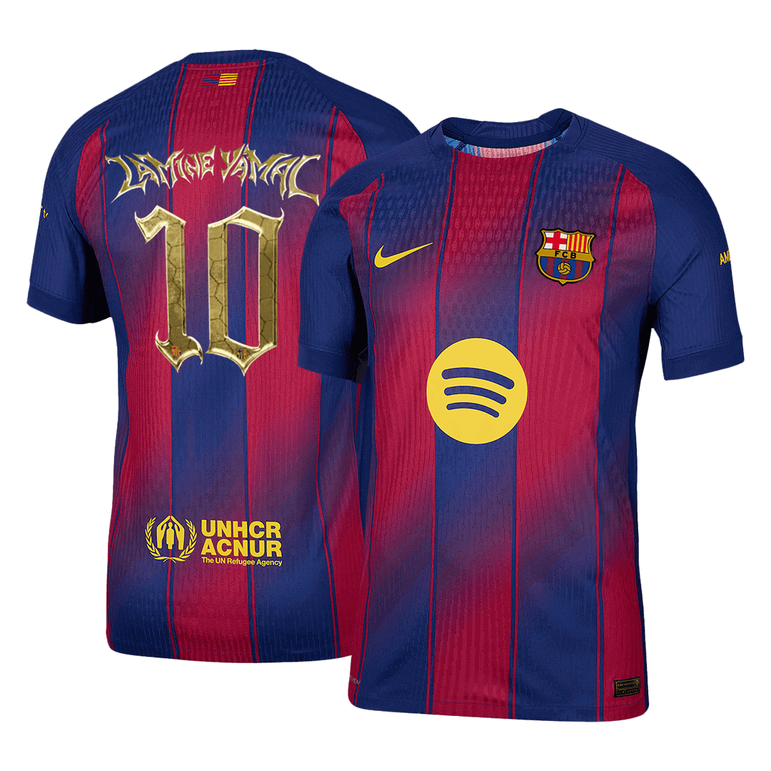 Barcelona LAMINE YAMAL #10 Kopa Trophy Edition Home Custom Player Version Soccer Jersey 2025/26
