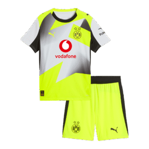 Kids Borussia Dortmund Away Custom Soccer Kits 2025/26
