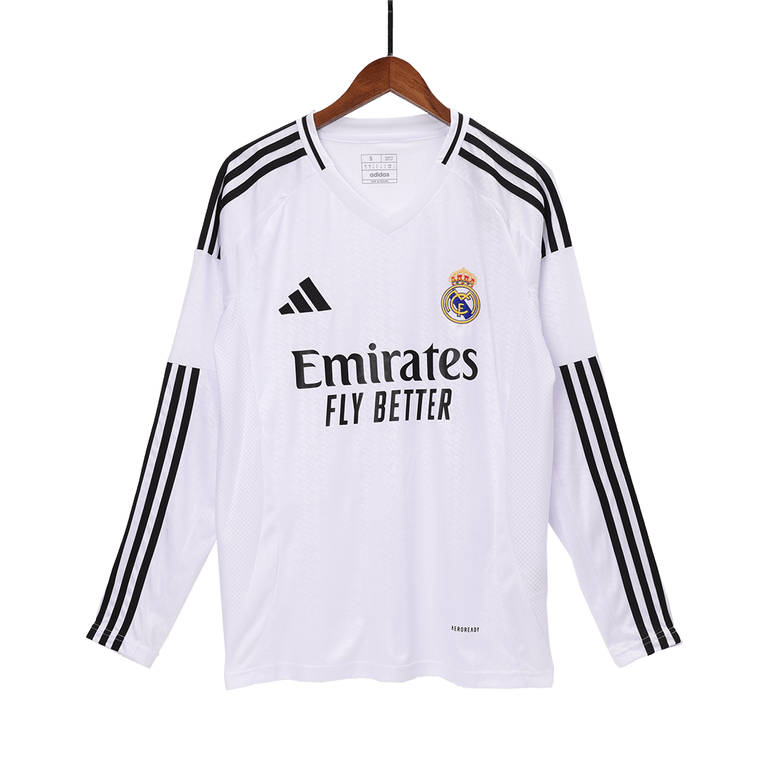 Real Madrid Long Sleeve Jersey Home Football Shirt - Image 5