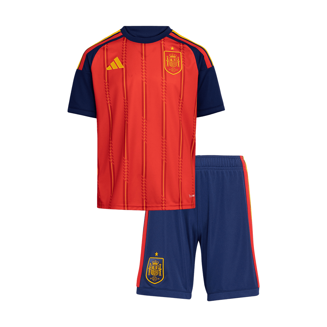 Kids Spain Home Custom Soccer Kits World Cup 2026
