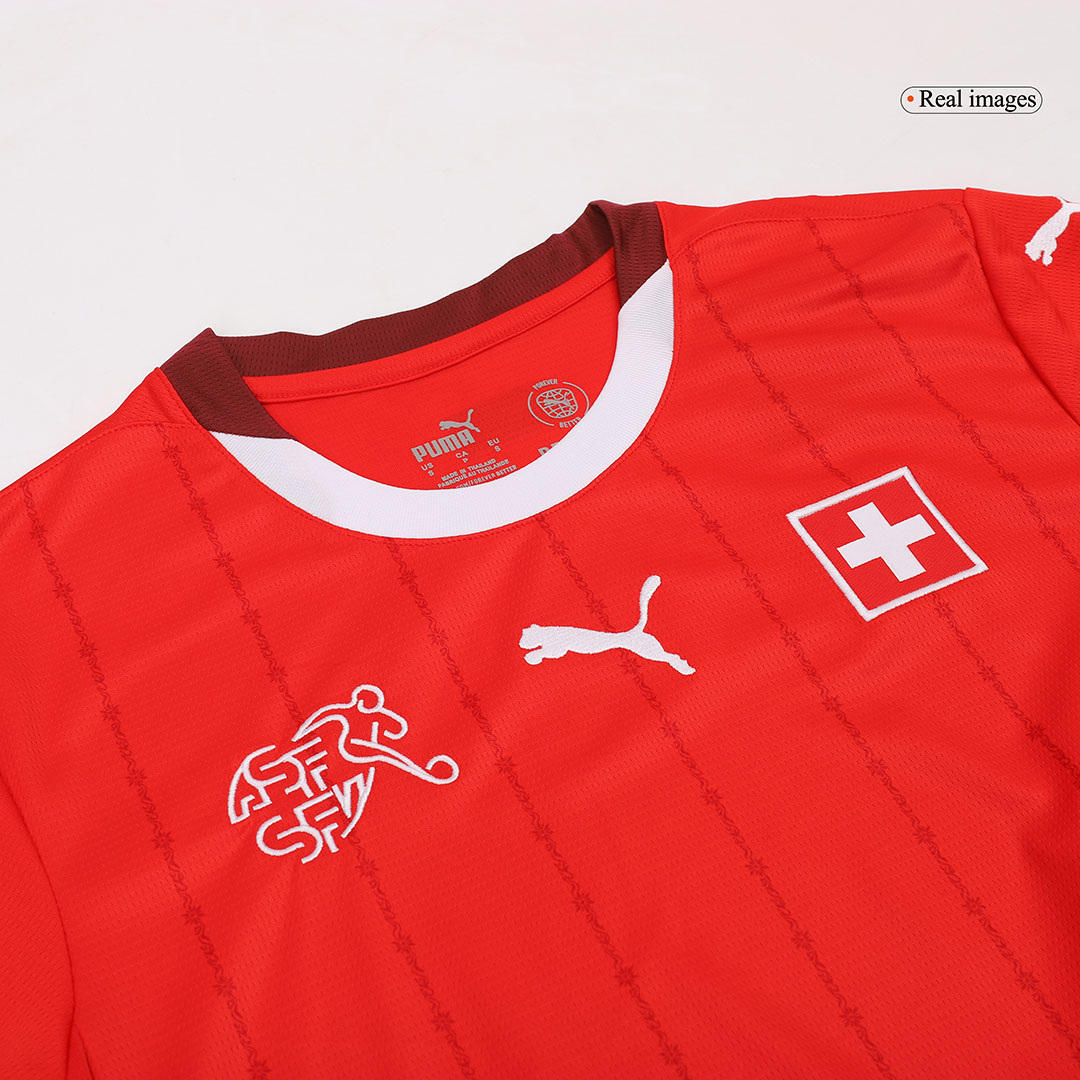 Switzerland Soccer Jersey Home Custom Shirt - Image 10