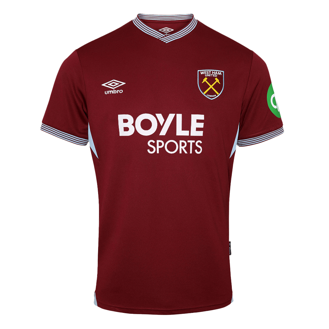 West Ham United Soccer Jersey Home Custom Shirt 2025/26