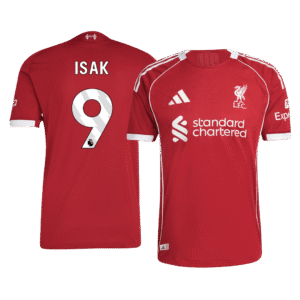 Liverpool ISAK #9 Custom Player Version Home Soccer Jersey 2025/26