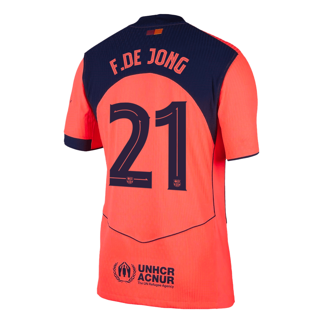 Barcelona F.DE JONG #21 Third Away Custom Player Version Soccer Jersey 2025/26 - UCL - Image 3