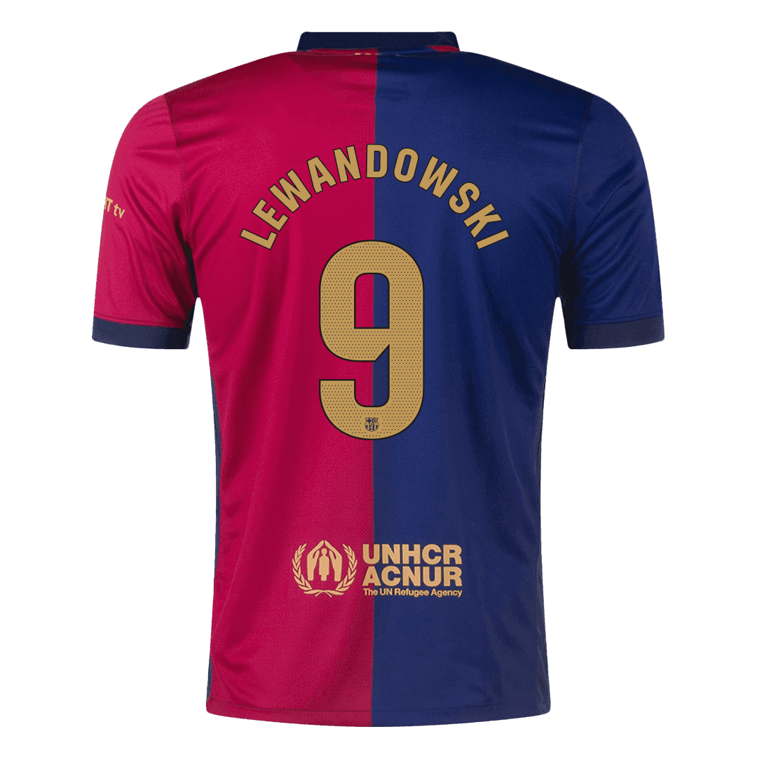 LEWANDOWSKI #9 Barcelona Soccer Jersey Home Custom Shirt - Image 3