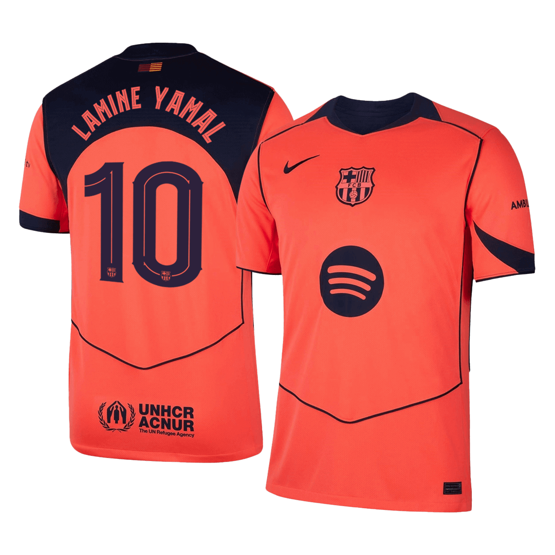 LAMINE YAMAL #10 Barcelona Soccer Jersey Third Away Custom Shirt 2025/26 - UCL
