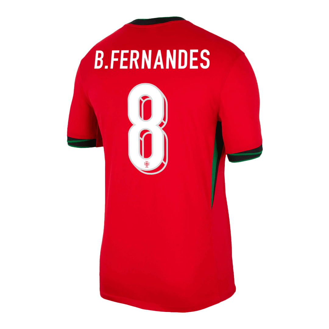 Portugal Jersey Custom B.FERNANDES #8 Soccer Jersey Home - Image 3