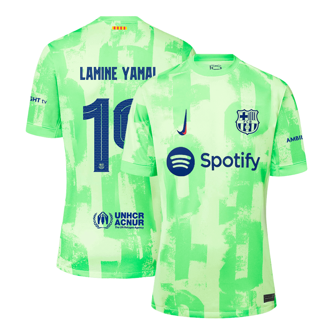 LAMINE YAMAL #19 Barcelona Third Away Soccer Jersey - UCL