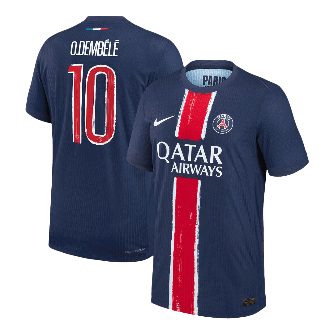 PSG O.DEMBÉLÉ #10 Custom Player Version Home Soccer Jersey - UCL