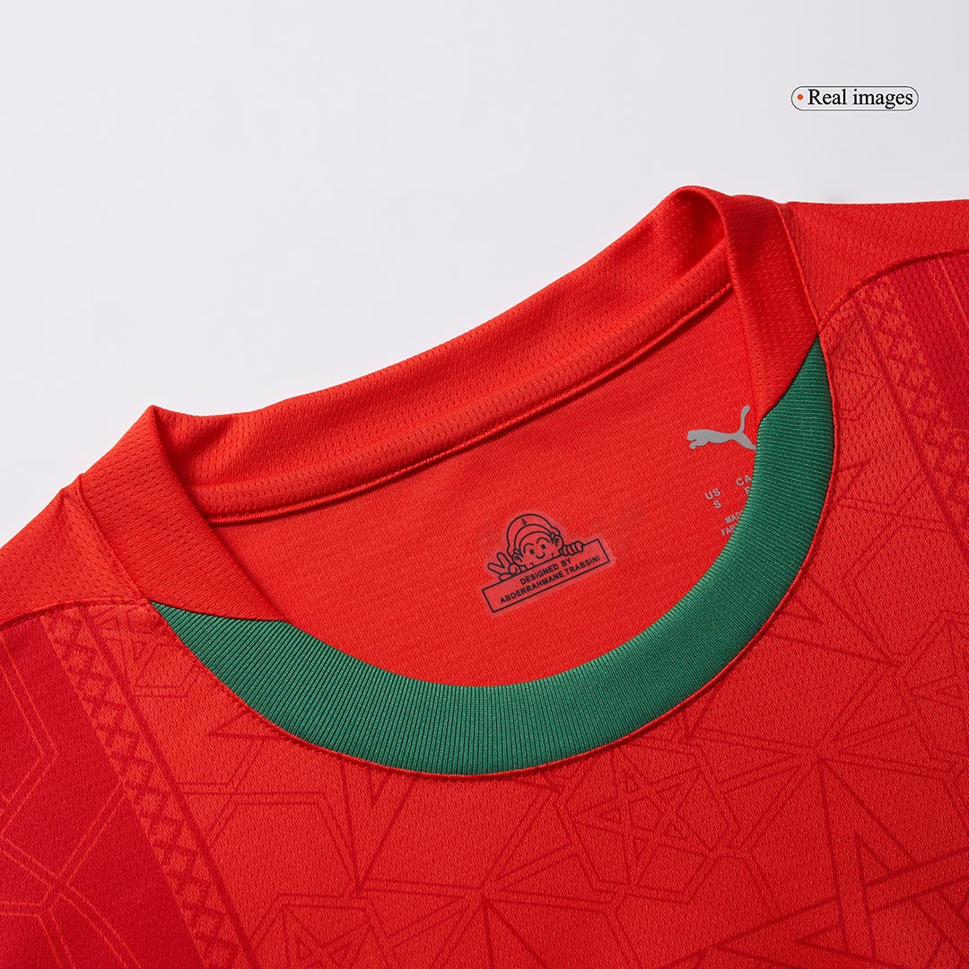 Morocco Soccer Jersey Home Shirt - Image 7
